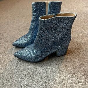 Betsy Johnson Blue Ankle Boots